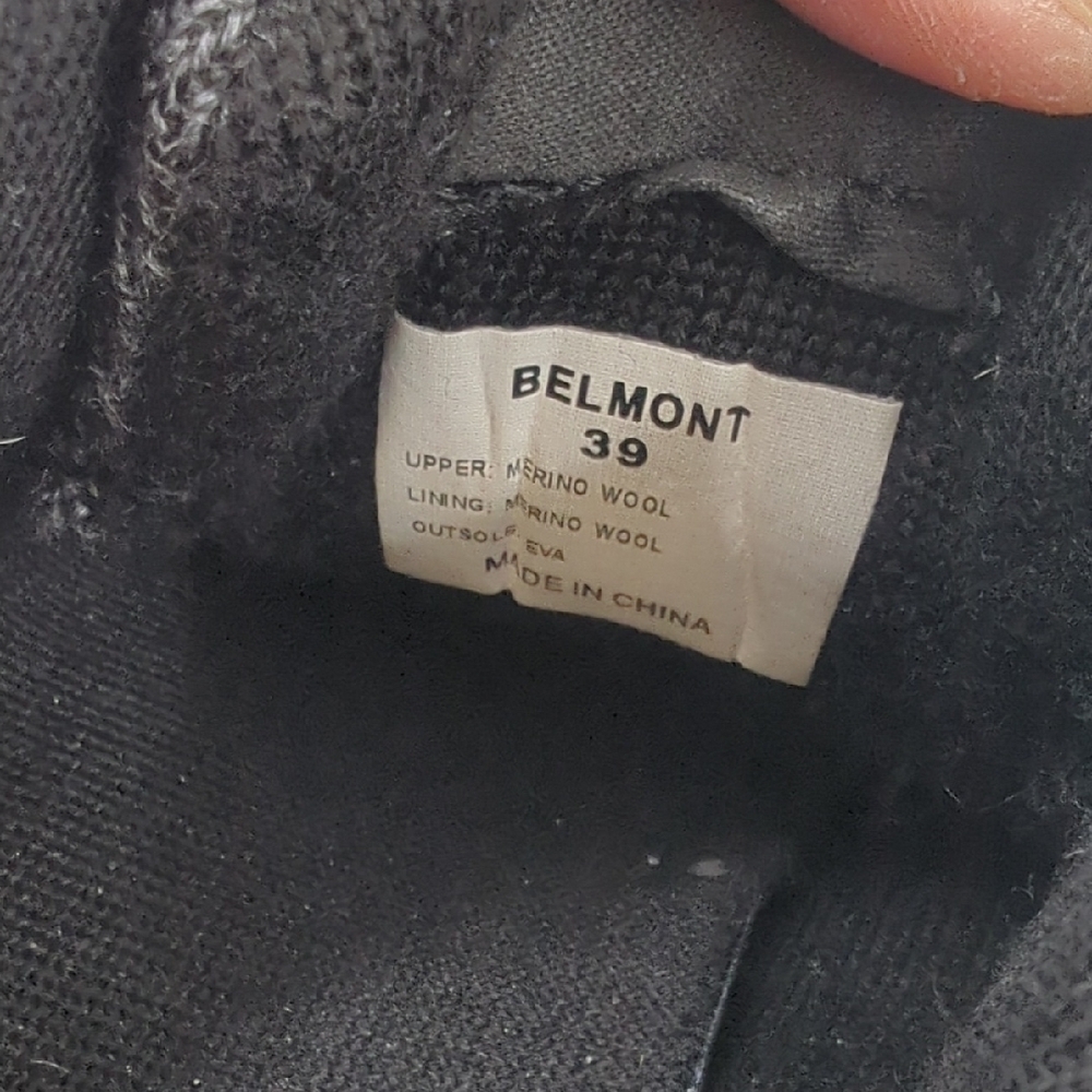 Woolloomooloo Belmont Black Slip-on Merino Wool Sneakers EU 39, US 8.5-9 - Picture 8 of 9